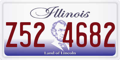 IL license plate Z524682