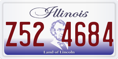 IL license plate Z524684