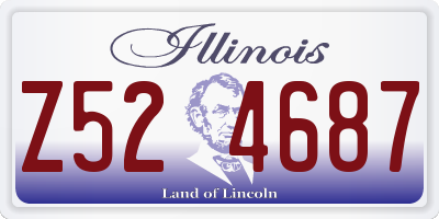 IL license plate Z524687