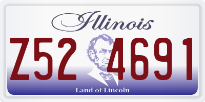 IL license plate Z524691