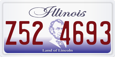 IL license plate Z524693