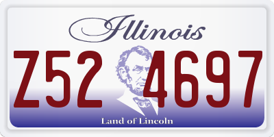IL license plate Z524697