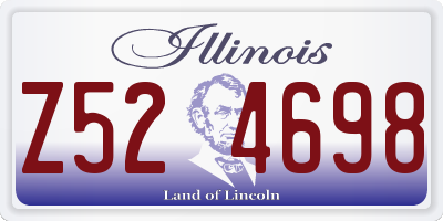 IL license plate Z524698