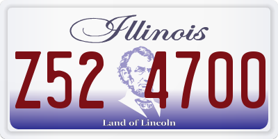 IL license plate Z524700