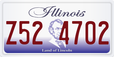 IL license plate Z524702