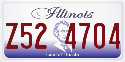 IL license plate Z524704
