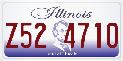 IL license plate Z524710