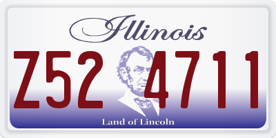 IL license plate Z524711