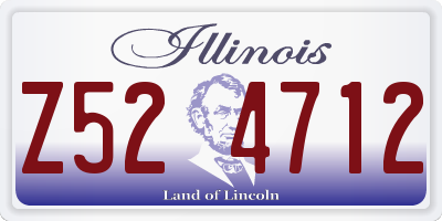 IL license plate Z524712
