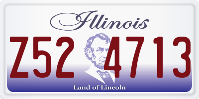 IL license plate Z524713