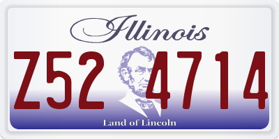 IL license plate Z524714