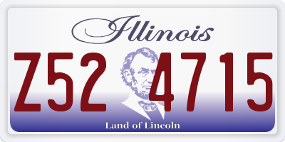 IL license plate Z524715