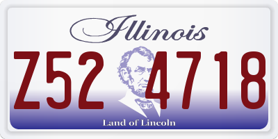 IL license plate Z524718