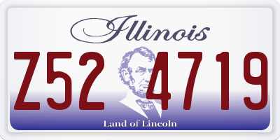 IL license plate Z524719