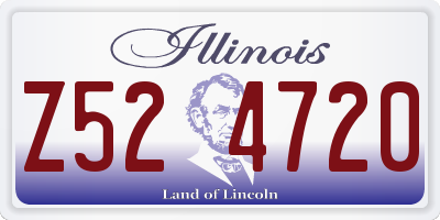 IL license plate Z524720