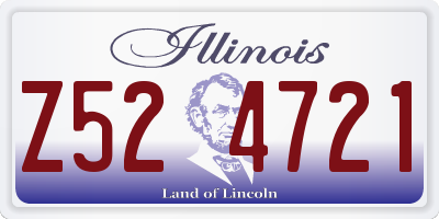 IL license plate Z524721
