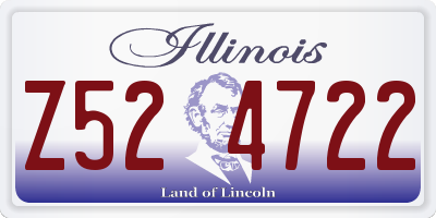 IL license plate Z524722