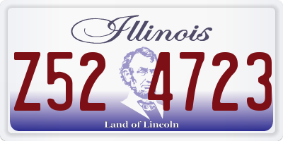 IL license plate Z524723