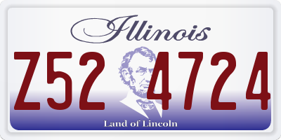 IL license plate Z524724