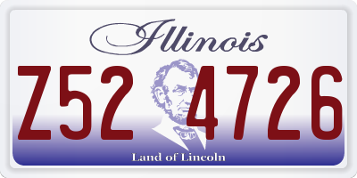 IL license plate Z524726