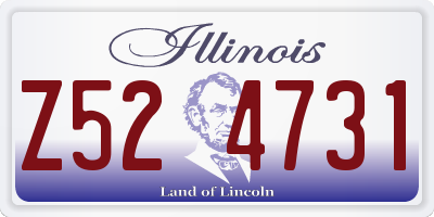 IL license plate Z524731