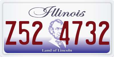 IL license plate Z524732