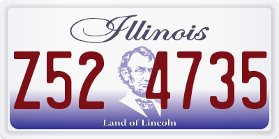 IL license plate Z524735