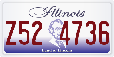 IL license plate Z524736