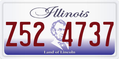 IL license plate Z524737