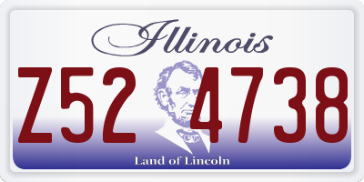 IL license plate Z524738