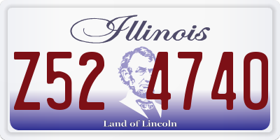 IL license plate Z524740