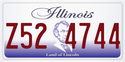 IL license plate Z524744