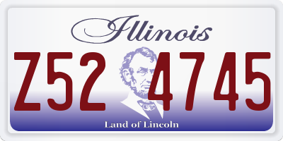 IL license plate Z524745