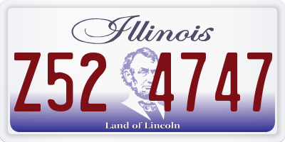 IL license plate Z524747