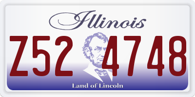 IL license plate Z524748