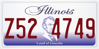 IL license plate Z524749