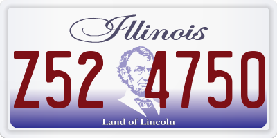 IL license plate Z524750