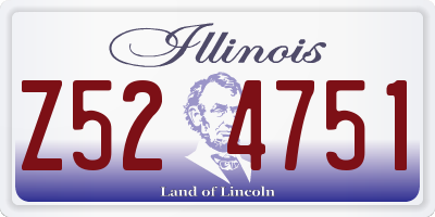 IL license plate Z524751