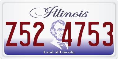 IL license plate Z524753