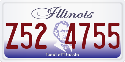 IL license plate Z524755