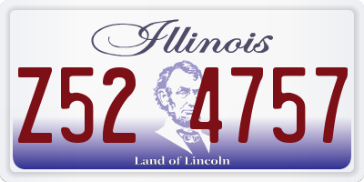 IL license plate Z524757