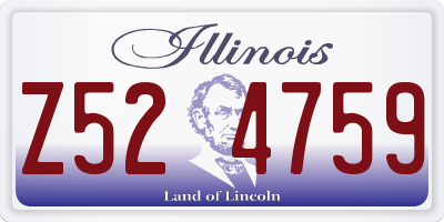 IL license plate Z524759