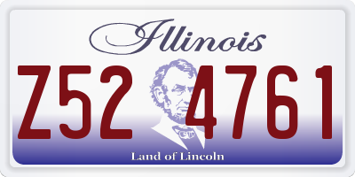 IL license plate Z524761