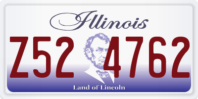 IL license plate Z524762