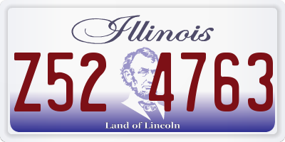 IL license plate Z524763