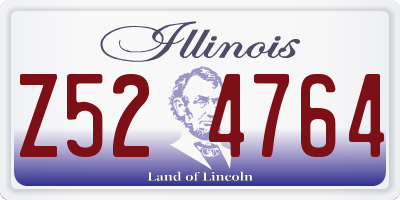 IL license plate Z524764