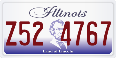 IL license plate Z524767