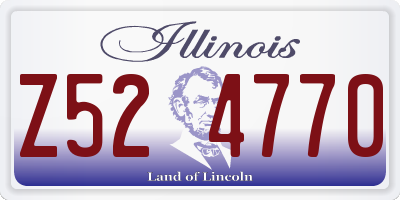 IL license plate Z524770