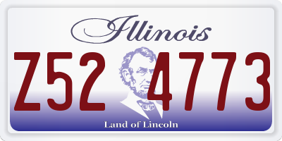 IL license plate Z524773