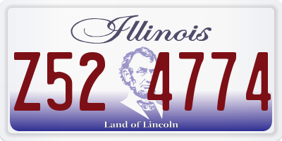 IL license plate Z524774